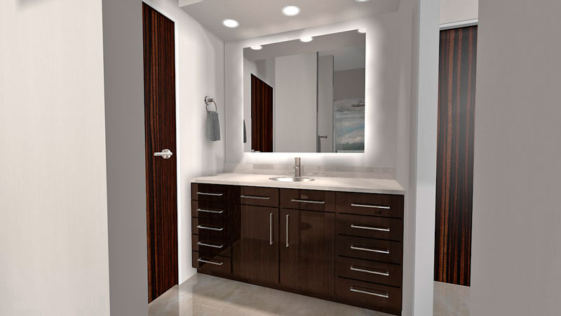 3D Rendering - Guest Bathroom