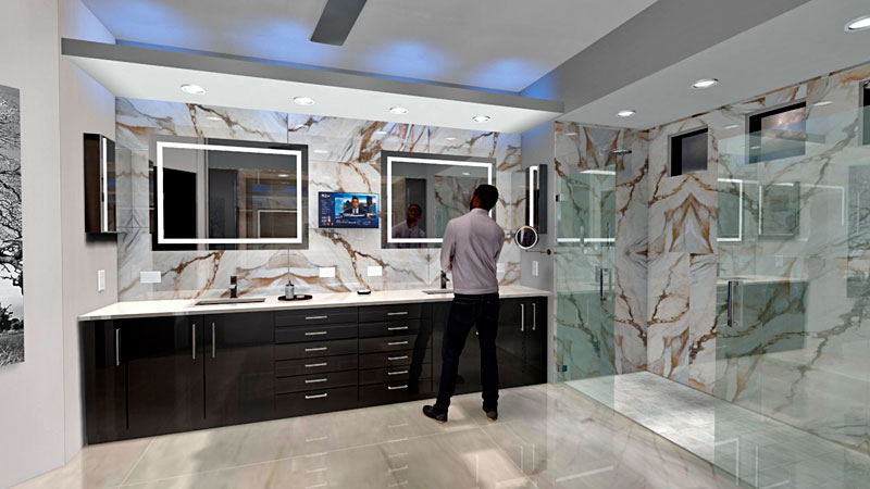 3D Rendering - Master Bathroom