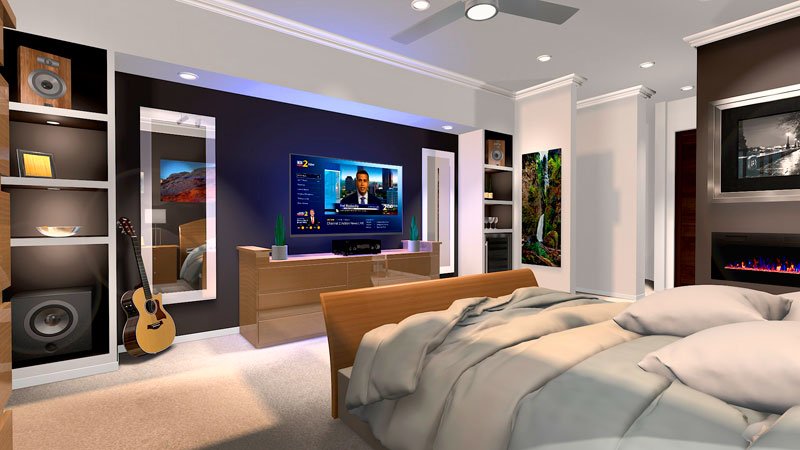 3D Rendering - Master Bedroom