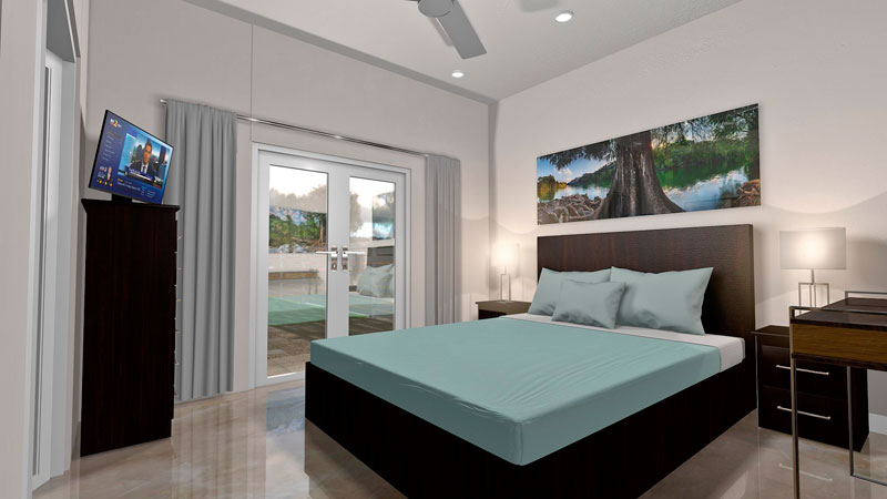 3D Rendering - Guest Bedroom
